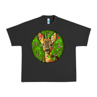 Pigment Black red brocket deer christmas Urban Heavy Tee - LillyAllenDesigns