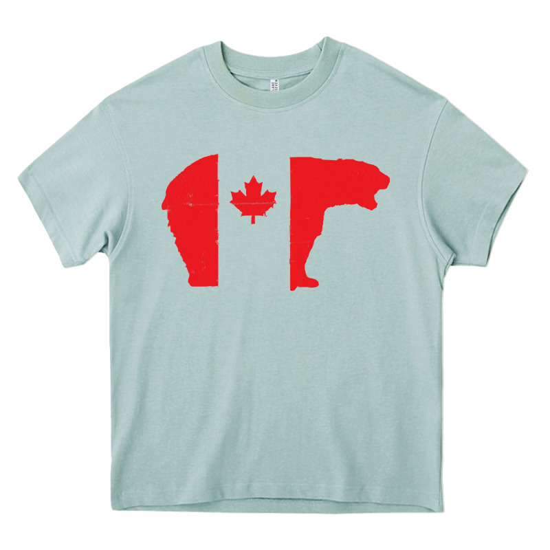 Canada T Shirt Love Canada Bear Proud Canadian Canada Day T Shirt Heavy Core Tee by baoMotion | Teevron