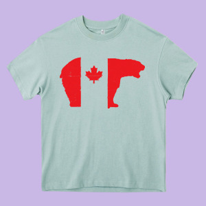 Canada T Shirt Love Canada Bear Proud Canadian Canada Day T Shirt Heavy Core Tee Designed By Baomotion