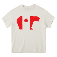 Cream canada t shirt love canada bear proud canadian canada day t shirt Heavy Core Tee - baoMotion