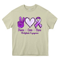 Mossy Peace Love Cure Odgkins Lympoma Heavy Core Tee - Jasminsmagicworld
