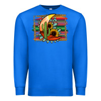 True Royal Desert Moon With Serape Background Premium Sweatshirt - Jasminsmagicworld