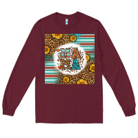 Burgundy western fall mama Long Sleeve Tee - LillyAllenDesigns