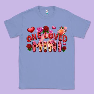 One Loved Mini Valentine's Day Classic Tee Designed By Fadigitalartstudio