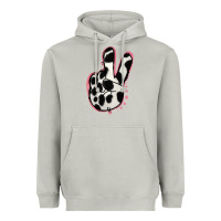 Moon Dust Black White Dalmatian Peace Sign Heavyweight Hoodie - Jasminsmagicworld