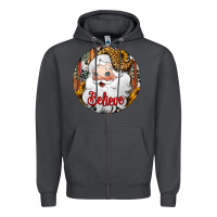Smoke believe Santa Claus Christmas Zipper Hoodie - Jasminsmagicworld