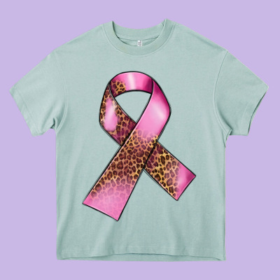 Breast Cancer Ribbon Heavy Core Tee Designed By Fadigitalartstudio