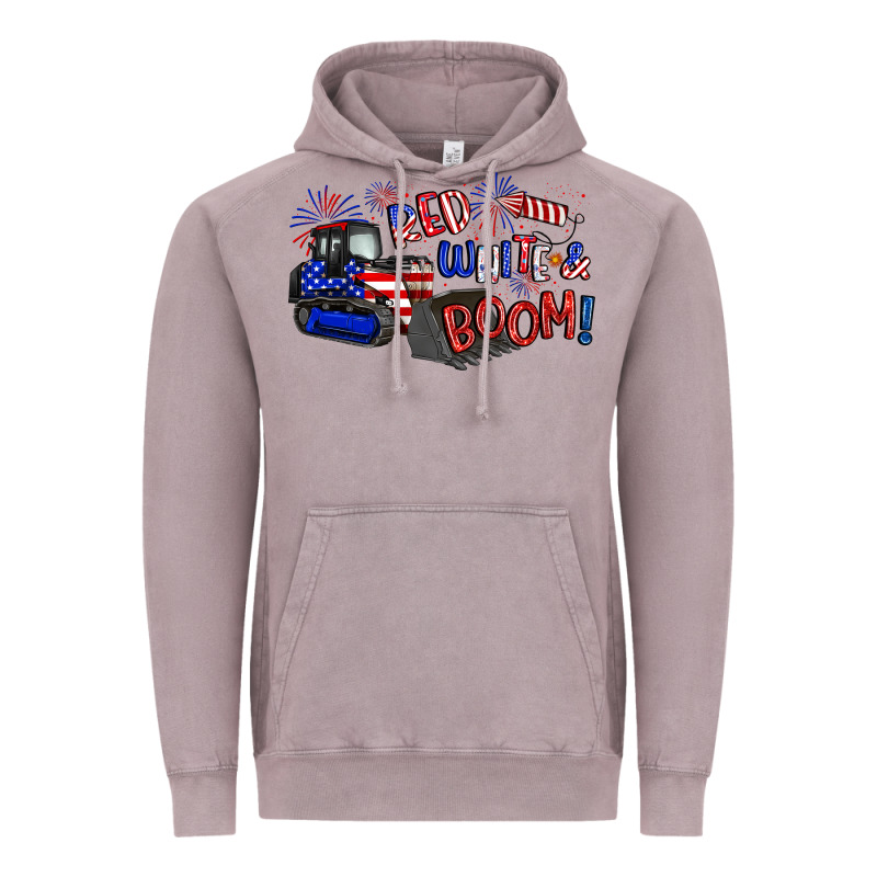 Red White And Boom Vintage Hoodie by Artiststas | Teevron