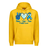 Lemon Peace Love Cure Prostate Cancer Premium Hoodie - Jasminsmagicworld