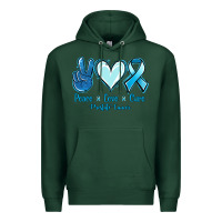 Sports Green Peace Love Cure Prostate Cancer Premium Hoodie - Jasminsmagicworld