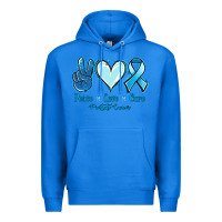 True Royal Peace Love Cure Prostate Cancer Premium Hoodie - Jasminsmagicworld