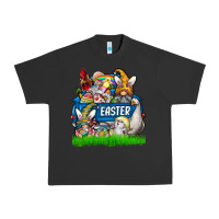 Pigment Black Easter truck Urban Heavy Tee - CowhideDigitalArt