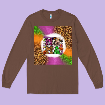 Halloween Cow Mama Long Sleeve Tee Designed By Lillyallendesigns