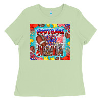 Matcha Football Mama Ladies Tee - CowhideDigitalArt