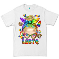White LGBTQ+ Messy Bun With Snacks Premium Tee - BundleAndBundleShop