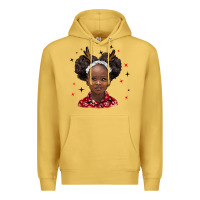 Antique Gold christmas african girl Premium Hoodie - BarkalooDesign