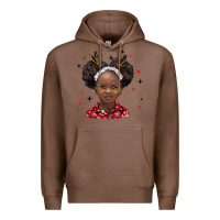 Chestnut christmas african girl Premium Hoodie - BarkalooDesign