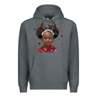 Rock christmas african girl Premium Hoodie - BarkalooDesign