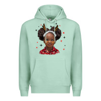 Seafoam christmas african girl Premium Hoodie - BarkalooDesign