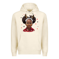 Tofu christmas african girl Premium Hoodie - BarkalooDesign