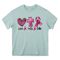 Arona Love Faith cure Breast Cancer Heavy Core Tee - FaDigitalArtStudio