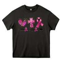 Asphalt Love Faith cure Breast Cancer Heavy Core Tee - FaDigitalArtStudio
