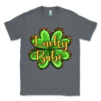 Charcoal Heather St. Patrick's Lucky babe Classic Tee - OliviaCreatesArt