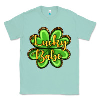 Seafoam St. Patrick's Lucky babe Classic Tee - OliviaCreatesArt