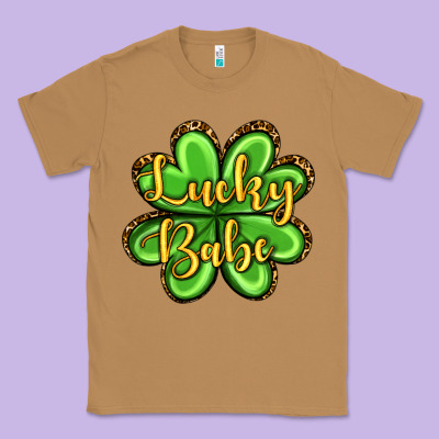 St. Patrick's Lucky Babe Classic Tee Designed By Oliviacreatesart