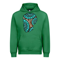 Emerald gemstone cowhide patches Urban Hoodie - RanaPortraitStore