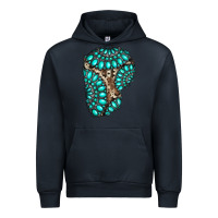 Navy gemstone cowhide patches Urban Hoodie - RanaPortraitStore