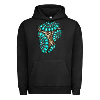 Pigment Black gemstone cowhide patches Urban Hoodie - RanaPortraitStore