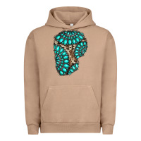 Pigment Burro gemstone cowhide patches Urban Hoodie - RanaPortraitStore