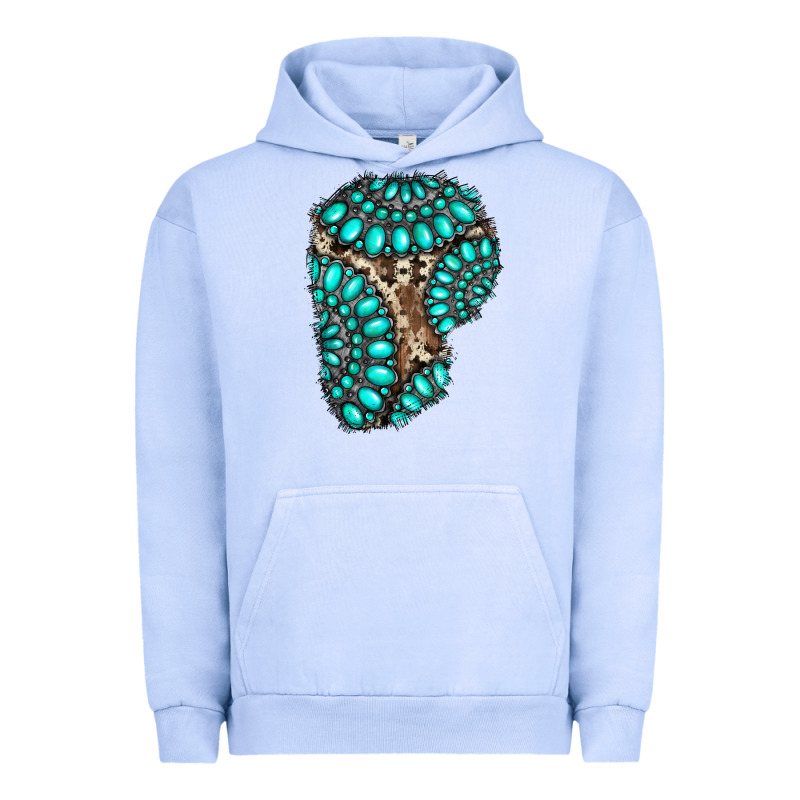Gemstone Cowhide Patches Urban Hoodie by RanaPortraitStore | Teevron