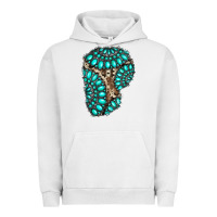 Pigment Lunar Rock gemstone cowhide patches Urban Hoodie - RanaPortraitStore