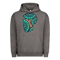 Pigment Tornado gemstone cowhide patches Urban Hoodie - RanaPortraitStore