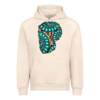 Sandshell gemstone cowhide patches Urban Hoodie - RanaPortraitStore