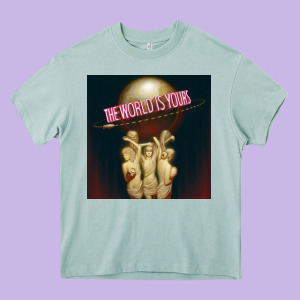 The World Is Yours Jeremiah Da Profit Heavy Core Tee Designed By Baomotion