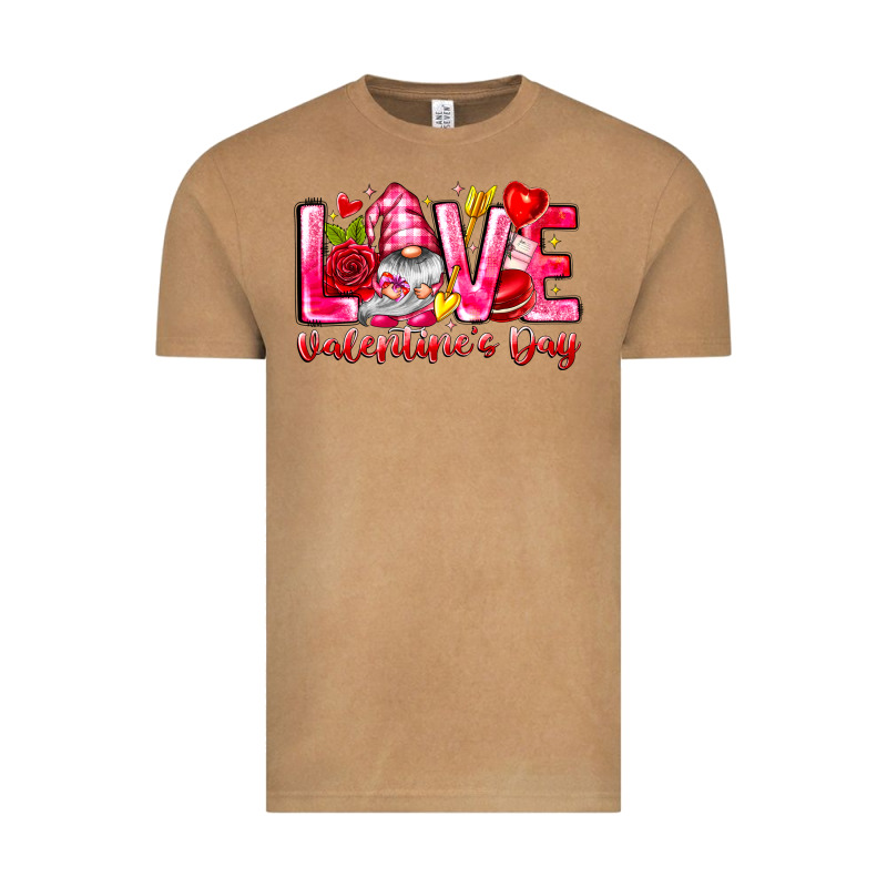 Love Valentines Day Gnome Vintage Tee by CowhideDigitalArt | Teevron