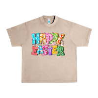 French Oak Happy Easter Urban Heavy Tee - CowhideDigitalArt
