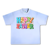 Grape Ice Happy Easter Urban Heavy Tee - CowhideDigitalArt