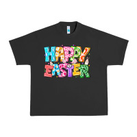 Pigment Black Happy Easter Urban Heavy Tee - CowhideDigitalArt