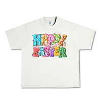 Pistachio Happy Easter Urban Heavy Tee - CowhideDigitalArt