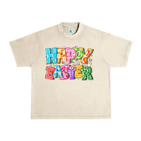Sandshell Happy Easter Urban Heavy Tee - CowhideDigitalArt