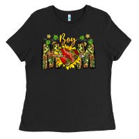 Black boy mom Ladies Tee - CowhideDigitalArt