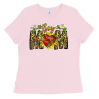 Bubblegum Pink boy mom Ladies Tee - CowhideDigitalArt