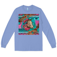 Colony Blue floral horse Long Sleeve Tee - LillyAllenDesigns