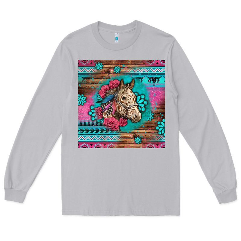 Floral Horse Long Sleeve Tee by LillyAllenDesigns | Teevron