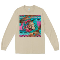 Mushroom floral horse Long Sleeve Tee - LillyAllenDesigns