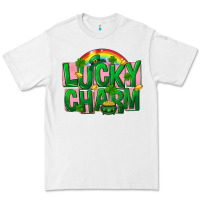 White St Patricks Lucky Charm Premium Tee - FaDigitalArtStudio
